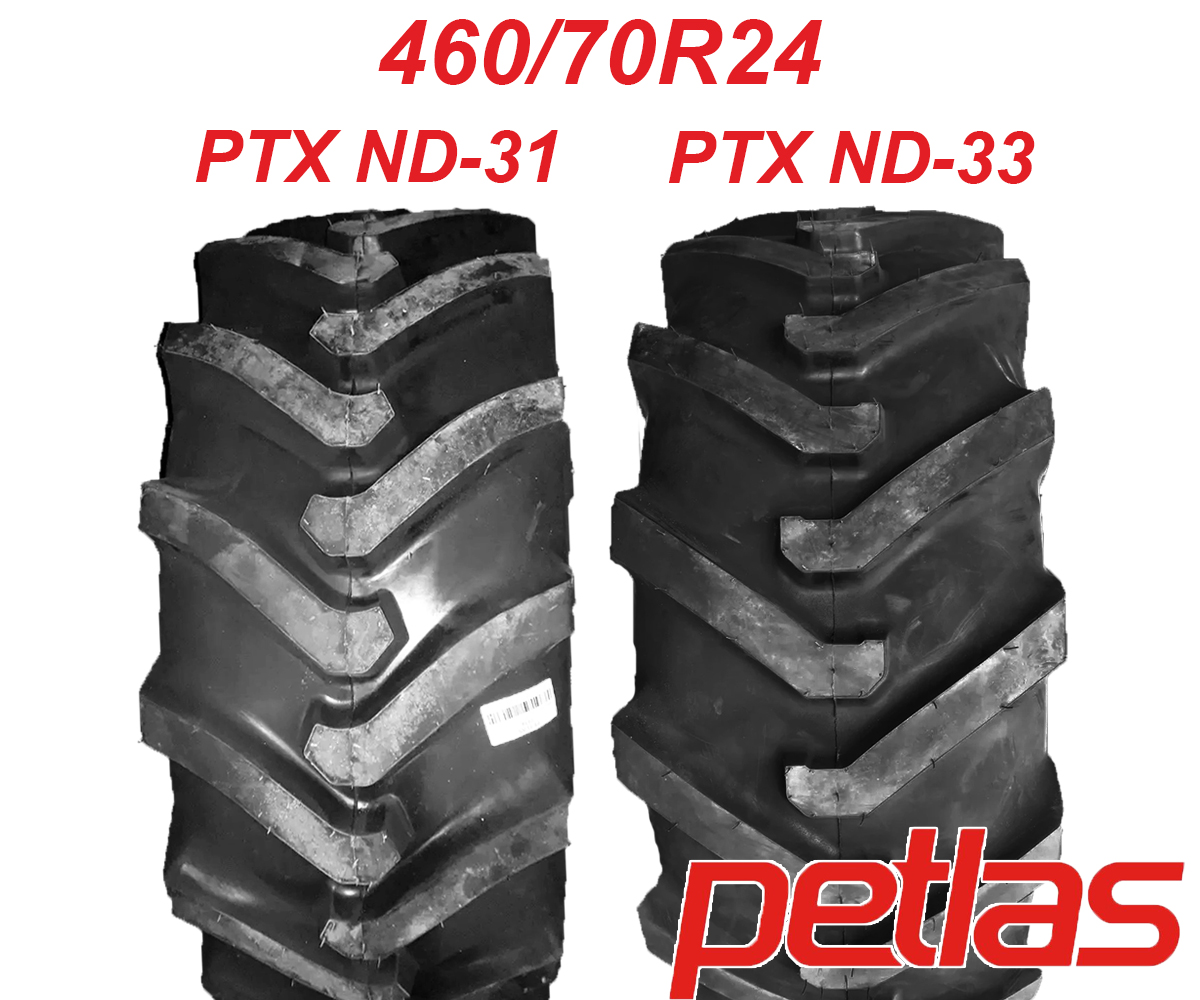 шины 460/70 R24 Petlas PtxND-31 и PtxND-33